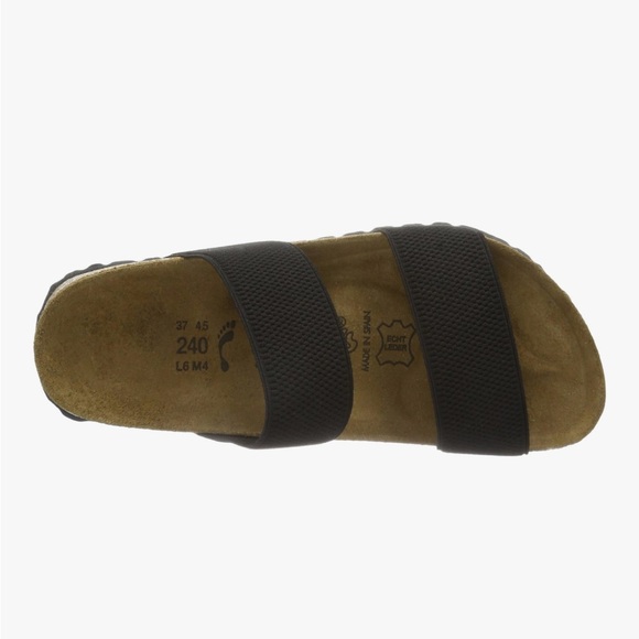 Birkenstock Birki’s Curacao Black Elastic Strap Sandal Size 8 Narrow - Picture 2 of 8